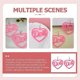 thumbnail image 5 of KAIYANG Juego de 3 pares de pendientes colgantes de corazón, acrílicos, huecos, con forma de corazón, con letras, para mujer, con dijes, ligeros, para mujeres, niñas y amigas, 5 of 5