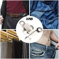 thumbnail image 3 of 5 Pairs Copper Trouser Hooks Buttonshook Skirt Waistband extenders Crafting Accessories Clasp Clothing Closures Bra Sewing Pants Fasteners, 3 of 8