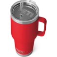 thumbnail image 1 of YETI Rambler 35 oz Straw Mug, Vacuum Insulated, Stainless Steel, Rescue Red, 1 of 8