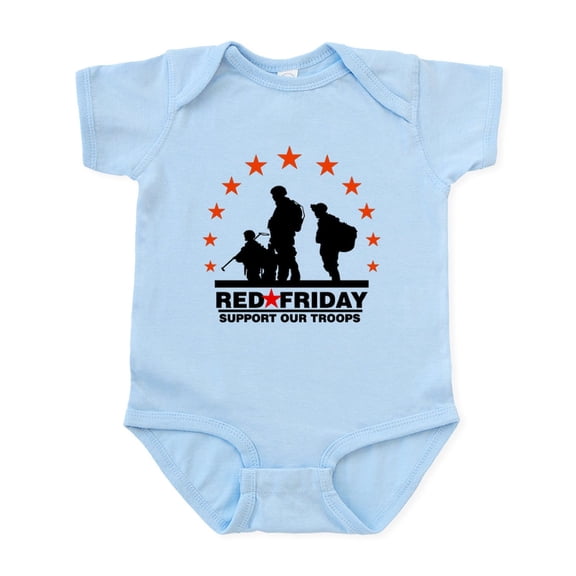 CafePress - 3 Troops/Red Friday Infant Bodysuit - Baby Light Bodysuit, Size Newborn - 24 Months
