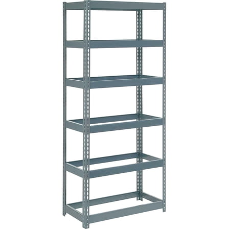 Global Industrial Extra Heavy Duty Shelving 36"W x 24"D x 84"H With 6 Shelves, No Deck, Gray