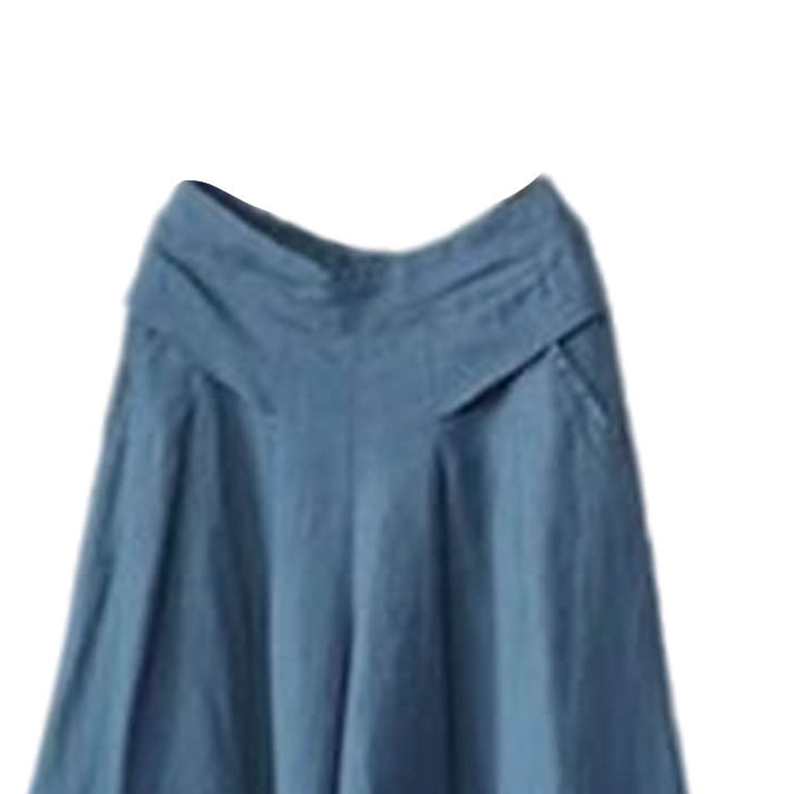 Women's Wide Leg Flowy Linen Pants, Dressy Casual High Waisted Summer Loose Lounge Beach Trousers