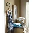 thumbnail image 4 of Amerock Bray Contemporary Double Prong Matte Black Wall Hook, 4 of 9