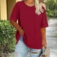 thumbnail image 1 of Xuyuer Womens Plus Size Summer Tops Oversized Short Sleeve Crew Neck Loose Fit Tee Top Flowy Casual Blouses XL-5XL Fashion School Teachers Clothes 2026 Spring Beach Vacation Trendy, 1 of 5