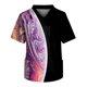 thumbnail image 1 of Men's Short Sleeve V Neck Print Chest Pocket Carer Top 5XL, 1 of 3
