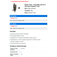 thumbnail image 2 of Washer Pump - Compatible with 2014 - 2022 Ram ProMaster 1500 2015 2016 2017 2018 2019 2020 2021, 2 of 2