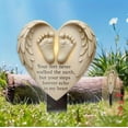 thumbnail image 6 of SLYNSHome Garden Stake Graves Cemetery Decorations Memorial Graveyard Commemorative Plaque for Dad Mom Remembrance Plaque Stake Sympathy Graveside Decor Sign for Outdoor, 6 of 7