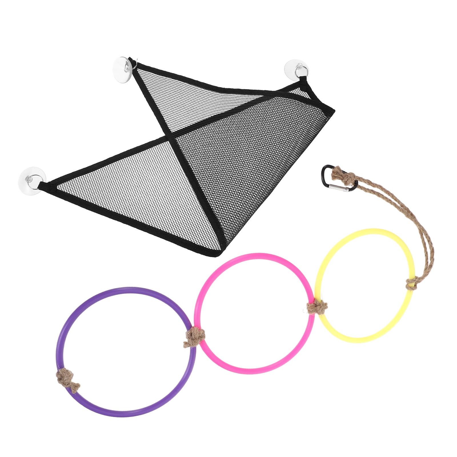 ETHZZLE 1Set Black Reptile Climbing Net Hammock for Snake Enrichment and Bearded Dragon Habitat