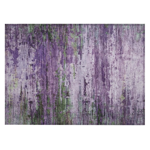 Dalyn Rugs Machine Washable Indoor/Outdoor Chantille ACN2035 Purple 1'8" x 2'6" Rug