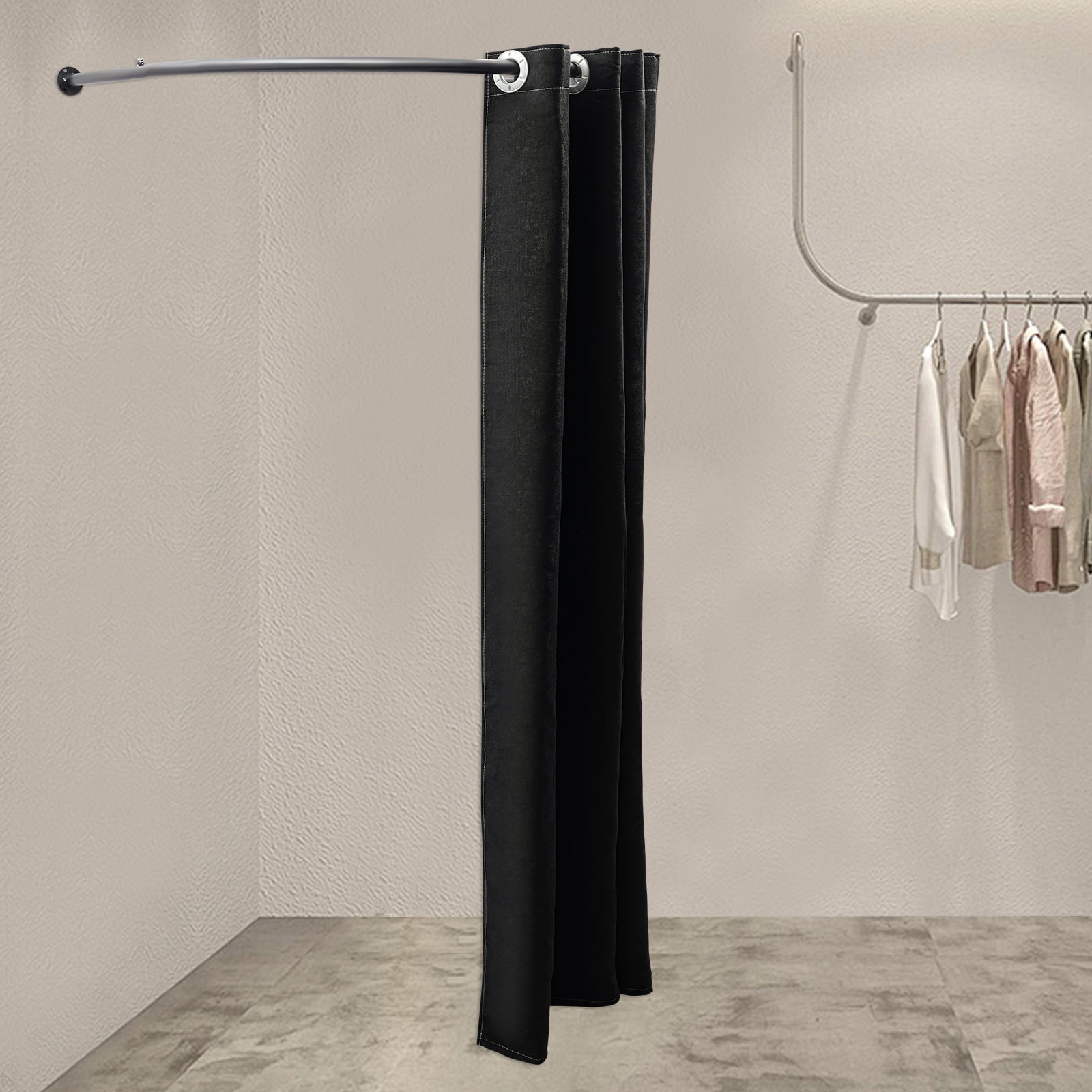 Miumaeov U-Shape Fitting Room for Boutiques, Portable Clothing Store Changing Room, Privacy Screen Partition Protection Dressing Room