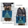 thumbnail image 6 of 16" Laptop Briefcase for Work Travel Laptop Shoulder Bag Carrying Handbag Laptop Case Watercolor Christmas Tree, 6 of 8