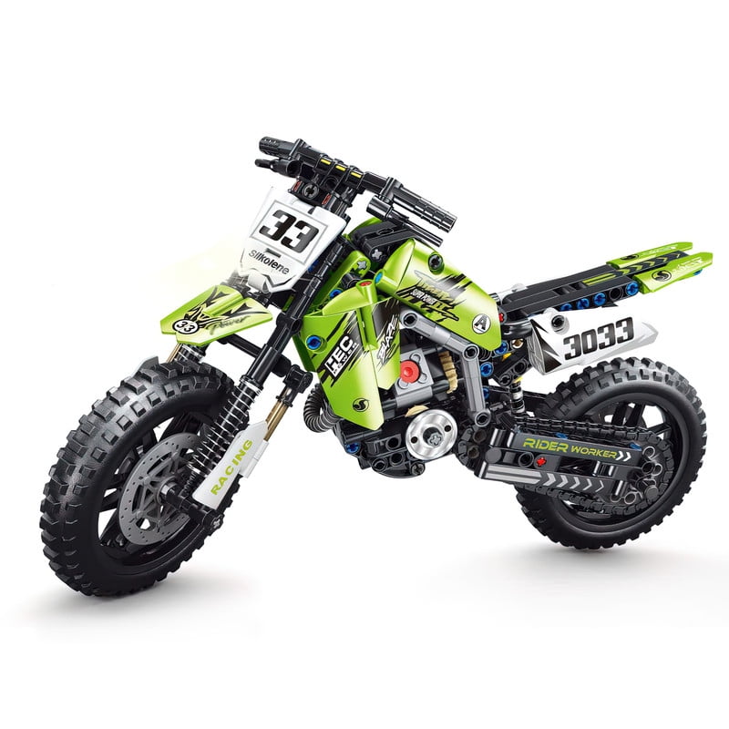 HI-Reeke Motorcycle Building Block Set Speed Champions KX450 Motorbike ...
