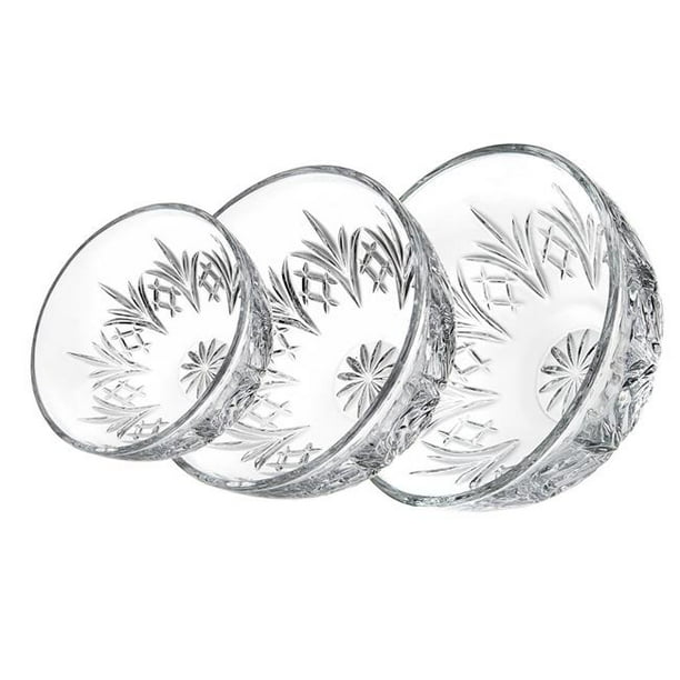 Dublin Crystal 3 Piece Mixing Bowl Set
