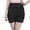 Black, variant on biudgviw Womens Bloomer High Waisted Lace Frill Ruffle Tiered Summer Bottoms Solid Color Smocked Causal Boyshorts