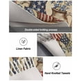 thumbnail image 5 of Farmhouse 4th of July Area Rug 3x5ft Woven Runner Rug,American Country Star Botanical Washable Living Room Hallway Bedroom Kitchen Carpet with Tassels,Indoor Outdoor Throw Door Mat for Entryway, 5 of 5
