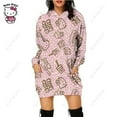 thumbnail image 2 of Automne Robe Décontractée Droite à Enfiler Hello Kitty Imprimée Robe Trapèze Femme Col Rond Manches Longues Robe Chandail Ample, 2 of 7