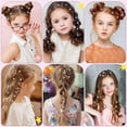 thumbnail image 3 of Kit de estampado Hair Gem Kidzkube con diamantes brillantes reutilizables, 3 of 8