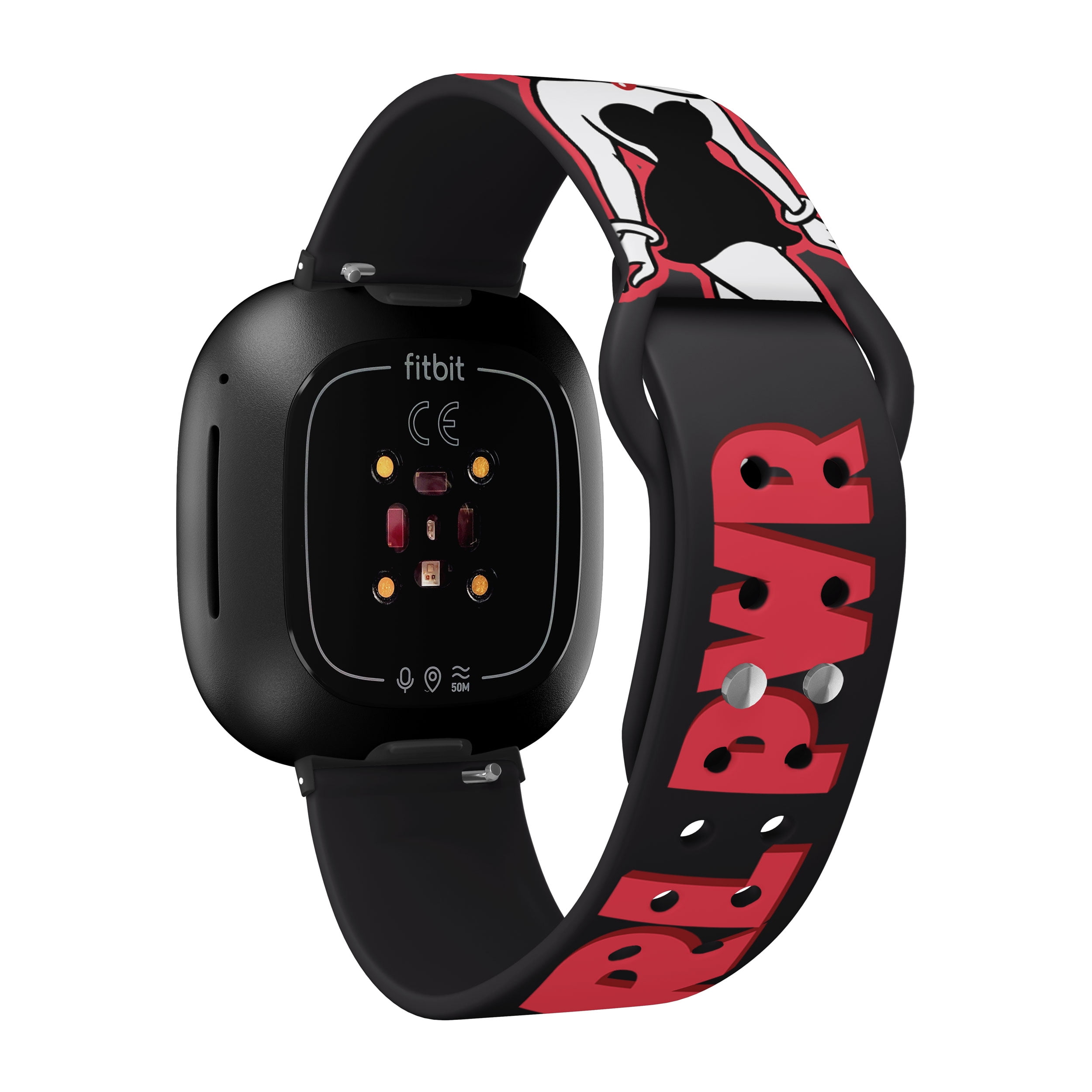 Betty Boop Girl Power HD Watch Band Compatible with FitBit Versa 3 & Sense (20mm Long Girl Power) by Affinity Bands
