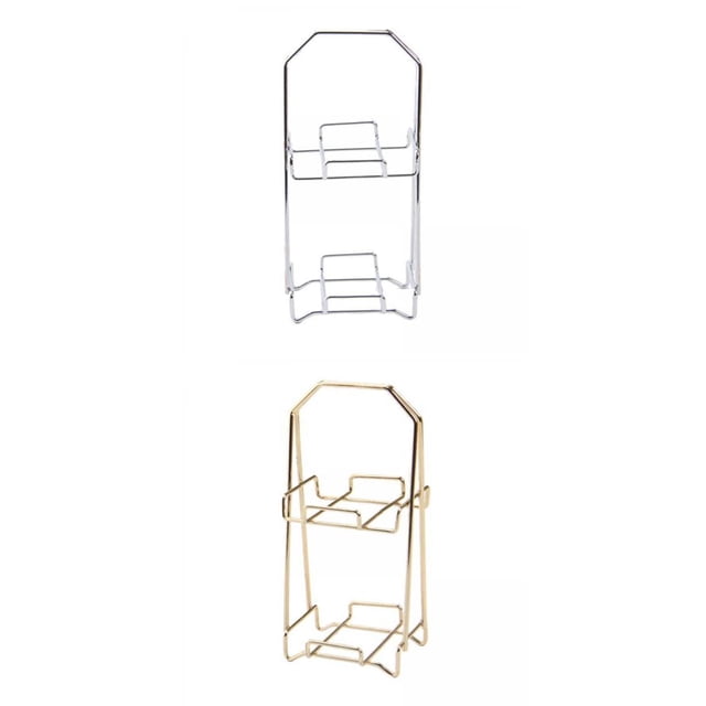 2 Uds. Soporte de Exhibición de 2 Niveles Organizador Metal para CUTICAT Soporte de exhibición