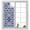 Blue, variant on Sage Green Window Privacy Film, Retro Abstract Morocco Geometric Texture Static Cling UV Sun Blocking Heat Control Window Tint Day and Night, Non-Adhesive One Way Windows Privacy Cover 23.6''x59''