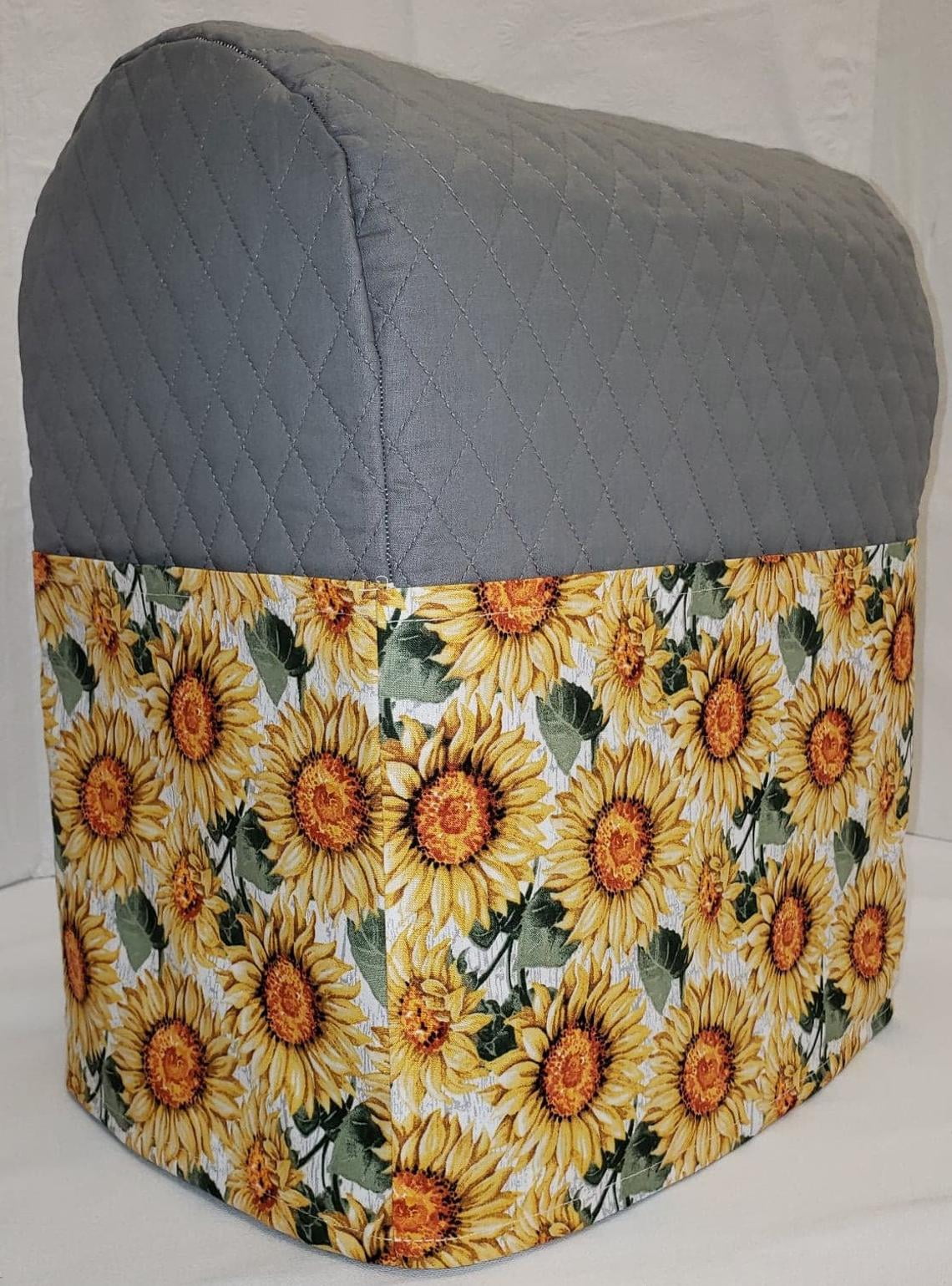 Quilted Harvest Sunflowers Cover Compatible with Kitchenaid Stand Mixer