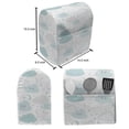 thumbnail image 5 of Grey Lounger Chair Bag, Nocturnal Ornamental Pattern of Cartoon Smiling Clouds Stars Moons, High Capacity Storage with Handle Container, Lounger Size, White Pearl Pale Blue, by Ambesonne, 5 of 5