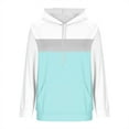 thumbnail image 5 of HAiming Color Block Hooded Sweatshirt for Women Casaul Long Sleeve Pullover Tops Hoodies with Pocket, 5 of 6