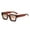 Khaki, variant on Unisex Thick Square Rectangle Sunglasses UV400 Protection Outdoor Driving Travel Eyewear