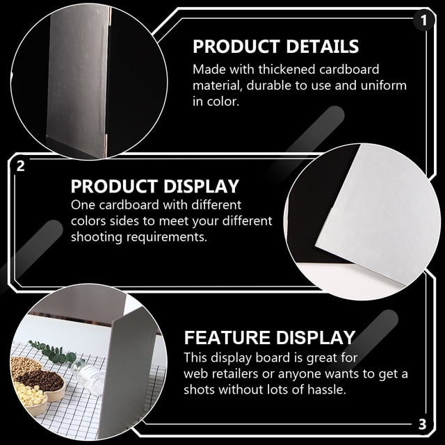 BESTYASH 1Pcs Folding Reflector Cardboard for Professional Photographers and Enthusiasts 28.5X20.5X0.2cm