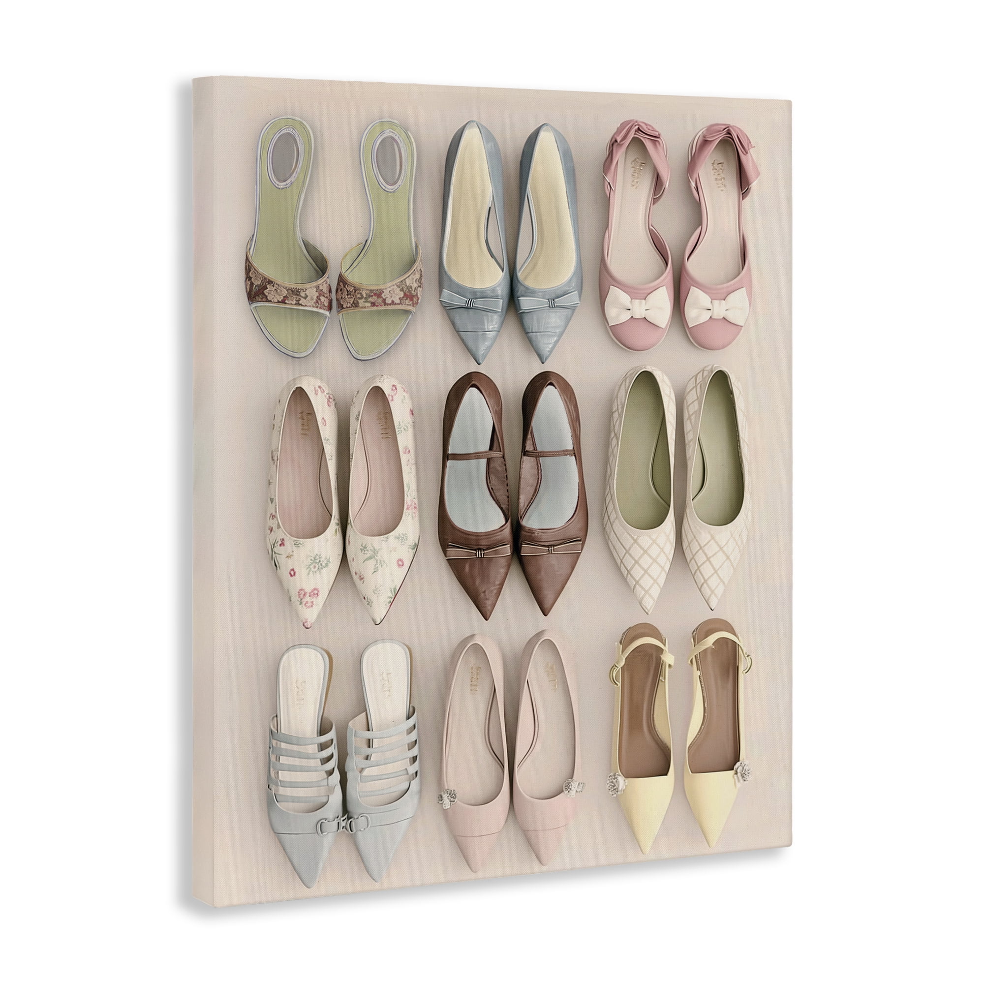 Beatrice's Closet Shoes Canvas Wall Art, design by Annabelle Hall