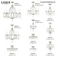 thumbnail image 3 of Livex Lighting Chesterfield Chandelier in Brushed Nickel, 3 of 10