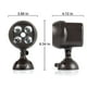 thumbnail image 3 of [Paquete de 2] Luz de seguridad alimentada por batería, foco con sensor de movimiento Pir, luz de pared exterior resistente a la intemperie para pasarelas Gardon, 600 lúmenes, 8w (negro). Afortunado Sencillez, 3 of 5