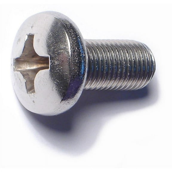 3/8"-24 x 3/4" 18-8 Stainless Phillips Pan Head Machine Screws (6 pcs.)