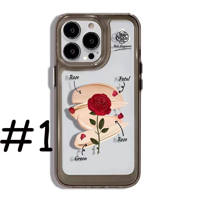 FOR IPHONE 6 6S 7 8 14 PLUS X XS XR 11 12 13 MINI MAX PRO Rose hard case