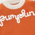 thumbnail image 6 of Gubotare Toddler Sweaters Girls Print Sweaters Long Sleeve Crewneck Cute Pullover Sweater Tops 6 9 Months (Orange,6-9 Months), 6 of 7