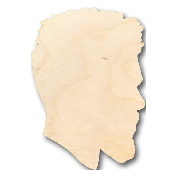 Unfinished Wood Male Mannequin Head Shape - Craft - up to 46" DIY 20" / 1/8"