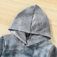 thumbnail image 4 of Babibeauty 2PCS Toddler Kid Baby Boy Tie Dye Pants Set Hoodie Pocket Top Long Pants Outfits Clothes, 4 of 14