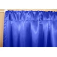 thumbnail image 2 of Shiny Satin Solid Single Curtain Panel Drapery 58 Inch Wide Royal Blue, 2 of 2