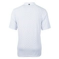 thumbnail image 3 of Men's Cutter & Buck White Denver Broncos Big & Tall Virtue Eco Pique Tile Print Recycled Polo, 3 of 3