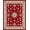 Red, Pattern 9, variant on ODIKA 4'x6' Machine Washable Non-Slip Area Rug, Dynasty Medallion Ornate Floral Vine Heritage Art High Traffic Rug, Red, 665708