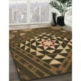 thumbnail image 3 of Ahgly Company Machine Washable Indoor Round Transitional Copper Brown Area Rugs, 6' Round, 3 of 7