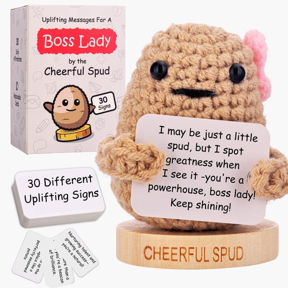 Boss Lady Gifts - Patata positiva con 30 signos edificantes