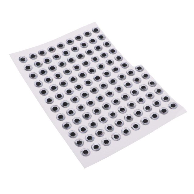 Ojos de señuelo 100pcs Ojos autoadhesivos holográficos 3D 8 mm Sunnimix Ojos del señuelo de la pesca