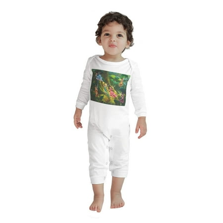 

Tinkerbell Baby Boys Romper Cute Long Sleeve Baby Crawler Jumpsuit With Snap Closure Cozy Baby Bodysuit For Boys And Girls (Infant) 18 Months