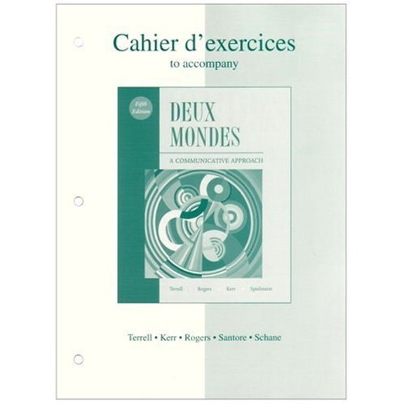 Pre-Owned Workbook/Lab Manual to accompany Deux mondes: A Communicative Approach (Paperback) 0072959339 9780072959338