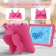 thumbnail image 3 of Kids Case for Apple iPad 6th 5th Gen 2018/2017 / iPad Air 1 2 9.7", Cute Butterfly Rotating Stand Durable Shockproof Kids Friendly Case Cover for Apple iPad 9.7" 2017/2018,Rose, 3 of 6