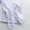 thumbnail image 4 of 1 par de puños de brazo, protección de brazo largo puños de muñeca de hielo deportes al aire libre protector solar calentadores de brazo calentadores de brazo de encaje, blanco, 4 of 5
