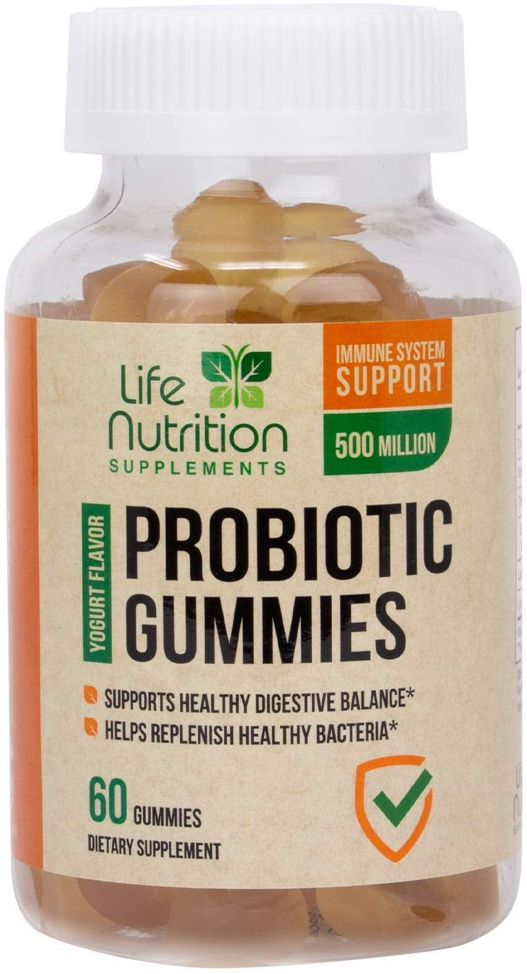 Life Nutrition Probiotic Gummies Highest Potency Digestive Gummy, 1
