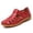 A-Red616, variant on Womens Fisherman Sandals Minimal Closed Toe Hollow Cutout Slip On Ladies Sandals Summer Commute Daily Walking Casual Sandals