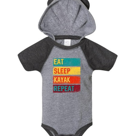 

Inktastic Kayaking Eat Sleep Kayak Repeat Gift Baby Boy or Baby Girl Bodysuit